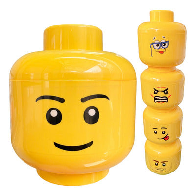 Cabeza Tipo Lego - 17 x 20 cm