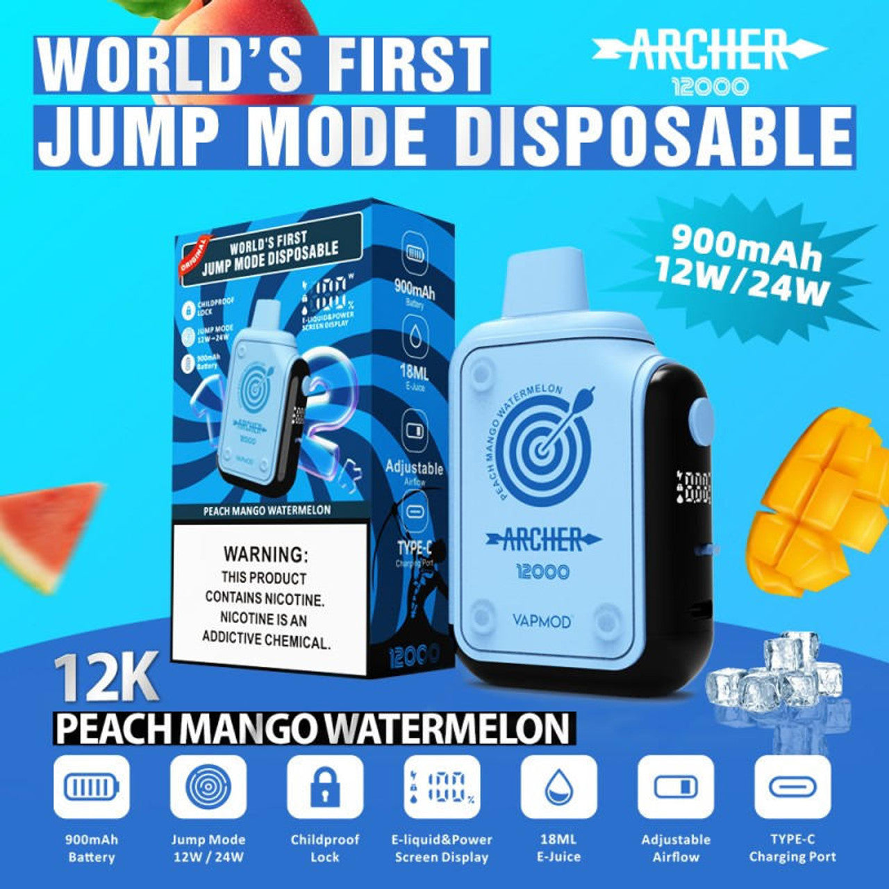 Archer Jump Mode - 12,000 Puffs